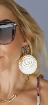 OHRRINGE GOLD LANGE ZIRKONIA HOCHZEIT HOCHZEIT