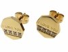 goldene Ohrringe aus Edelstahl