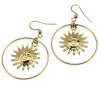 gold earrings made of stainless steel