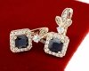 exclusive swarovski gold-plated earrings