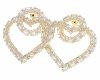 gold plated earrings with exclusive cubic zirconia