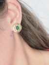 gold earrings made of stainless steel