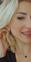 gold plated earrings with exclusive cubic zirconia