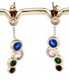 gold earrings made of stainless steel
