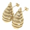 gold earrings made of stainless steel