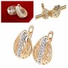 exclusive swarovski gold-plated earrings