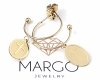 gold earrings made of stainless steel