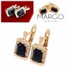 exclusive swarovski gold-plated earrings