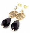gold earrings made of stainless steel