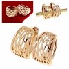 exclusive swarovski gold-plated earrings