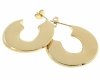 gold earrings made of stainless steel