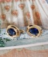 gold plated earrings with exclusive cubic zirconia