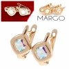 gold plated earrings with exclusive cubic zirconia