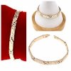 gold bracelet for a gold-plated leg