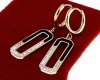 gold earrings made of stainless steel
