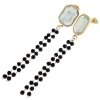 gold earrings made of stainless steel
