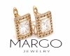 exclusive swarovski gold-plated earrings