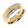 ring 19,00mm gold stainless steel