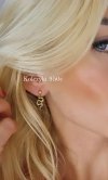 gold earrings made of stainless steel