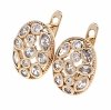 exclusive swarovski gold-plated earrings
