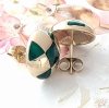 gold earrings made of stainless steel