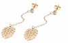 gold earrings made of stainless steel