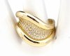 gold ring 17,00mm. gold-plated engagement xuping