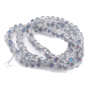 Glass beads faceted strands