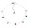 BRACELET, SILVER CELEBRITY STAINLESS STEEL