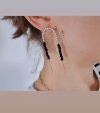 gold earrings made of stainless steel