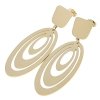 gold earrings made of stainless steel