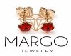 exclusive swarovski gold-plated earrings