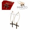 gold earrings made of stainless steel