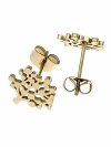 gold earrings made of stainless steel