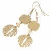 gold earrings made of stainless steel