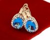 exclusive swarovski gold-plated earrings