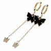 gold earrings made of stainless steel