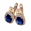 exclusive swarovski gold-plated earrings