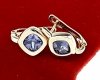 gold plated earrings with exclusive cubic zirconia