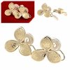 gold earrings made of stainless steel