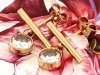 gold earrings made of stainless steel