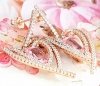gold plated earrings with exclusive cubic zirconia