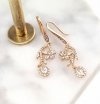 gold plated earrings with exclusive cubic zirconia