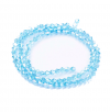 Glass beads faceted strands
