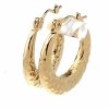 gold earrings made of stainless steel