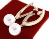 exclusive swarovski gold-plated earrings