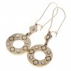 gold earrings made of stainless steel