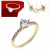gold ring 18,60mm. gold-plated engagement xuping