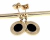 gold earrings made of stainless steel