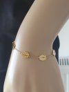 BRACELET GOLD CELEBRITY STAINLESS STEEL